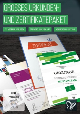 Cover Großes Urkunden- und Zertifikatepaket